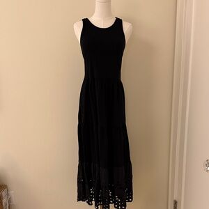 J. Crew Black Sleeveless Maxi Dress
